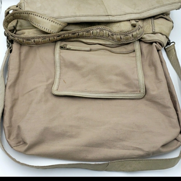 LIEBESKIND Berlin Leather Tote Hobo Crossbody Purse - Picture 9 of 11